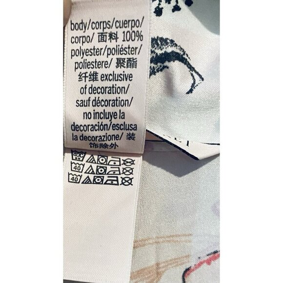 Victorias Secret Romper Womens Large Pink Stiped Floral Satin Ribbon Tie Flirty - Picture 8 of 8